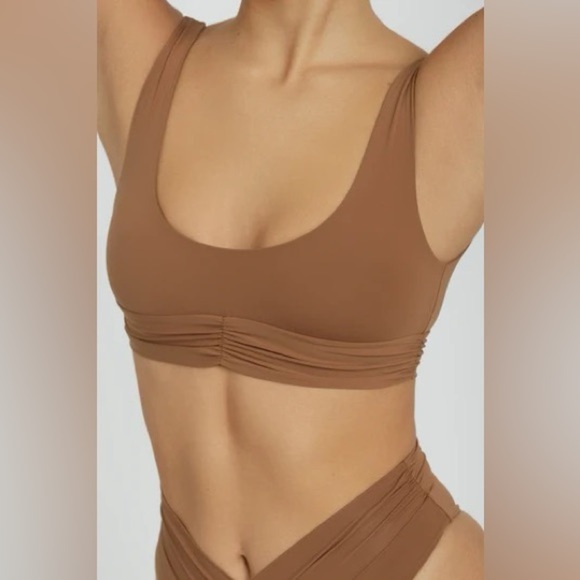 New! RIOT SWIM Pico Top in Brown Sugar 31057 - Picture 6 of 14